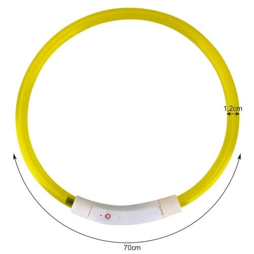 LED Hund / Katt Halsband - Uppladdningsbar