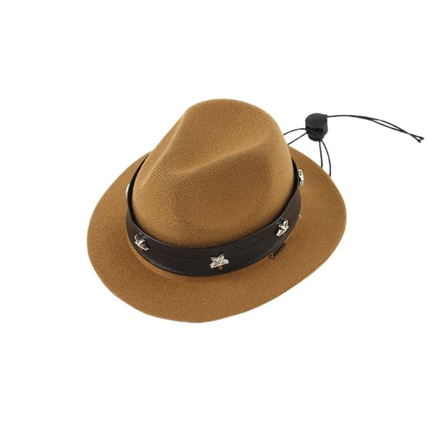 INF Cowboyhatt med Femuddig Stjärna och Bälte för Husdjur