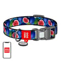 Miniatyrbilde 1 av 5: Waudog "Fig" hundehalsbånd i nylon med QR-kode, størrelse S