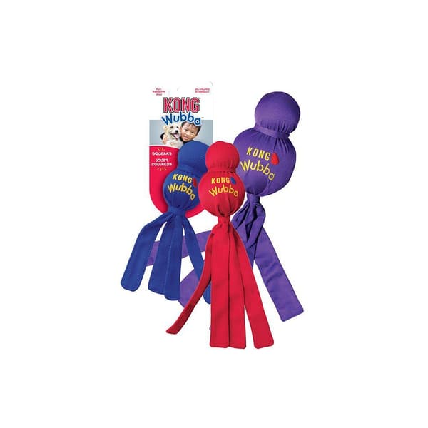 Kong Wubba S 27,5X9X6Cm ass. farger - (634.6412)