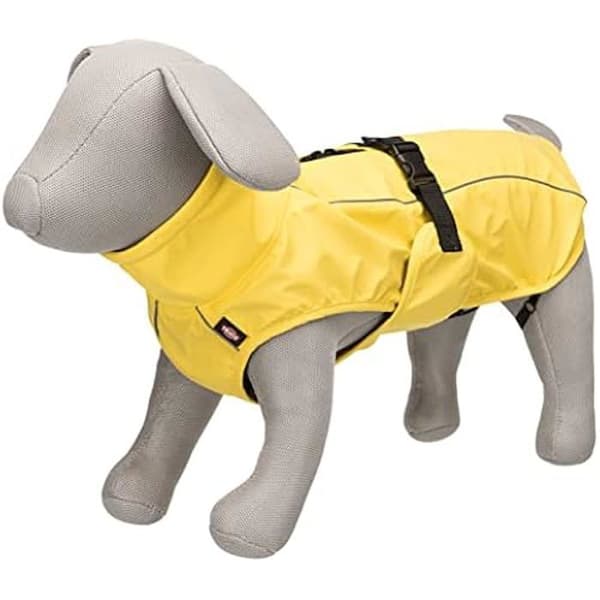 Regnkappa för hundar - TRIXIE - Vimy - Gul - Storlek XS - Polyuretan/Polyester