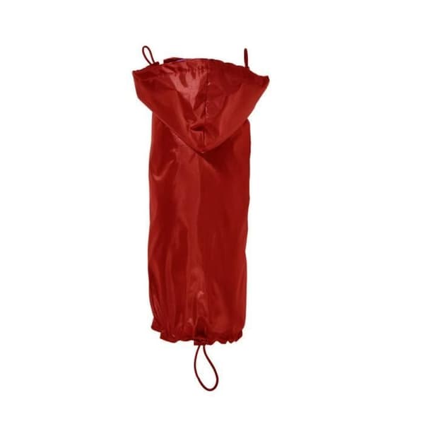 Vattentät - Regnväder - Röd - Storlek XL - 100% polyester - Avtagbar huva