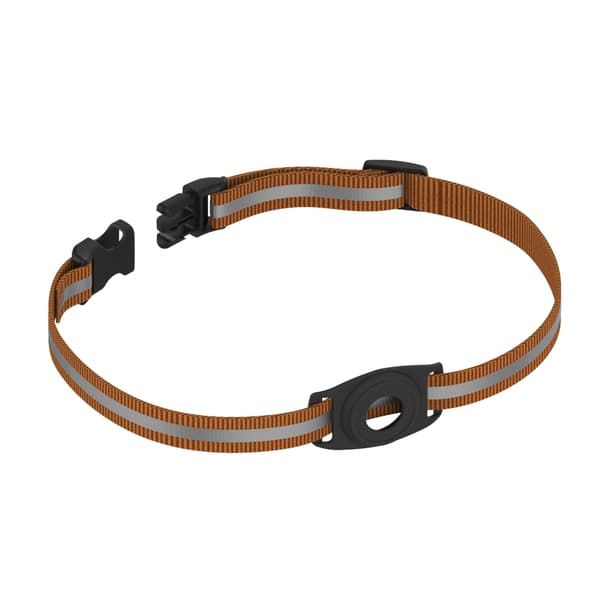 INF Airtag Pet Collar Holder - Sikker og stilig GPS-sporingsmontering Brun