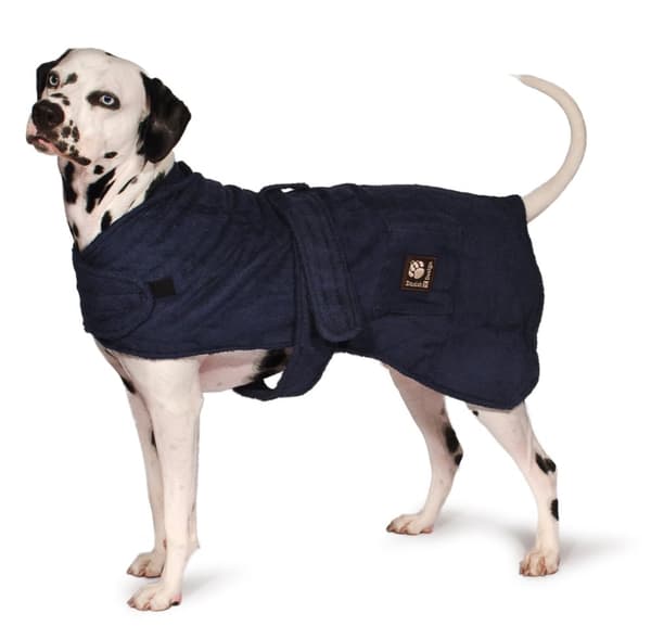 Danish design Badekåpe for hund marineblå 40 cm - (D11340)