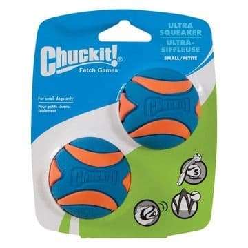 chuckit Ultra Squeaker Ball S 5 cm 2 stk. - (CHUC31537)