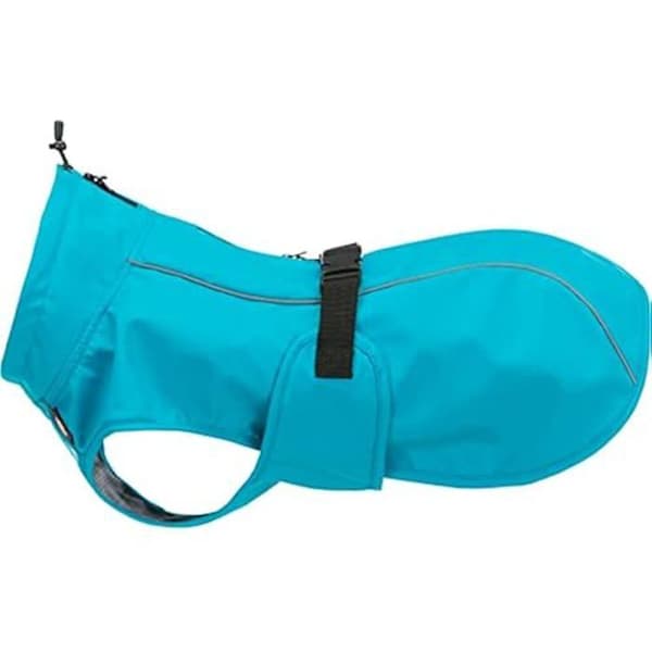Vattentät hundjacka - TRIXIE - Vimy - 30 cm - Blå - Polyuretan/Polyester - Justerbar