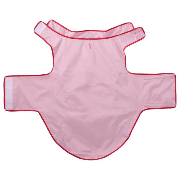 vidaXL Hunderegnfrakke med refleksstriber polyester 3XL rød