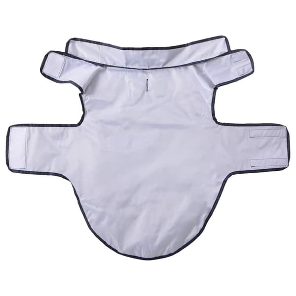 vidaXL Hunderegnfrakke med refleksstriber polyester XL marineblå