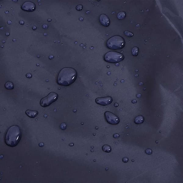 vidaXL Hunderegnfrakke med refleksstriber polyester XL marineblå