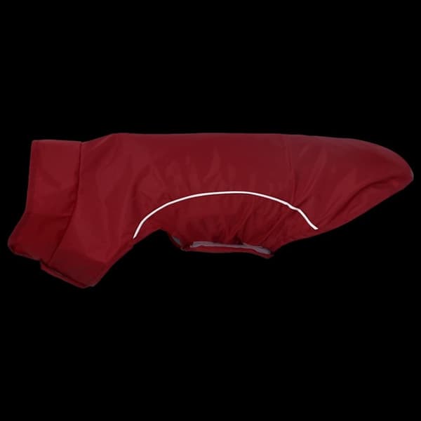 vidaXL Hunderegnfrakke med refleksstriber polyester XXS rød