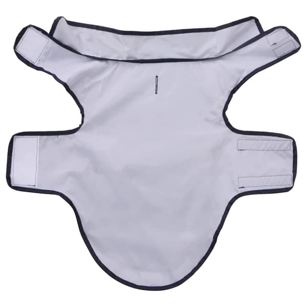 vidaXL Hunderegnfrakke med refleksstriber polyester XXS marineblå