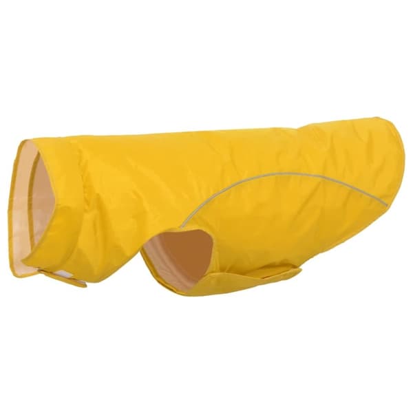 vidaXL Hunderegnfrakke med refleksstriber polyester 3XL gul