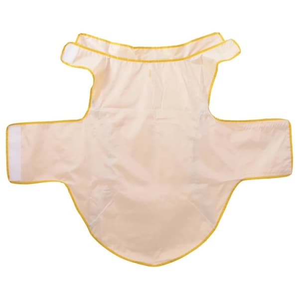 vidaXL Hunderegnfrakke med refleksstriber polyester 3XL gul