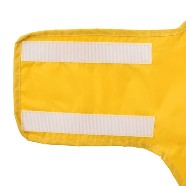 vidaXL Hunderegnfrakke med refleksstriber polyester 3XL gul