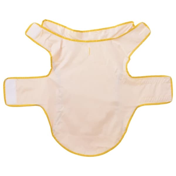 vidaXL Hunderegnfrakke med refleksstriber polyester 2XL gul