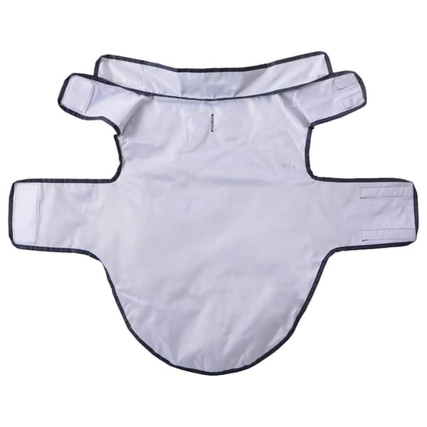 vidaXL Hunde regnfrakk med refleksstrimler polyester marineblå L