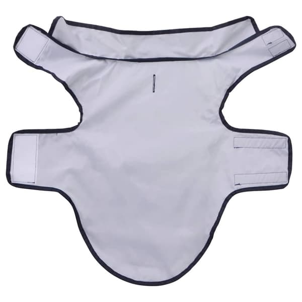vidaXL Hunderegnfrakke med refleksstriber polyester XS marineblå