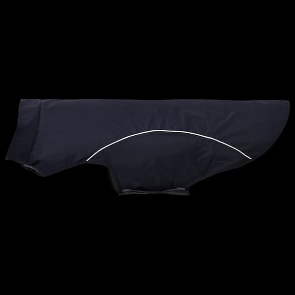 vidaXL Hunde regnfrakk med refleksstrimler polyester marineblå 4XL