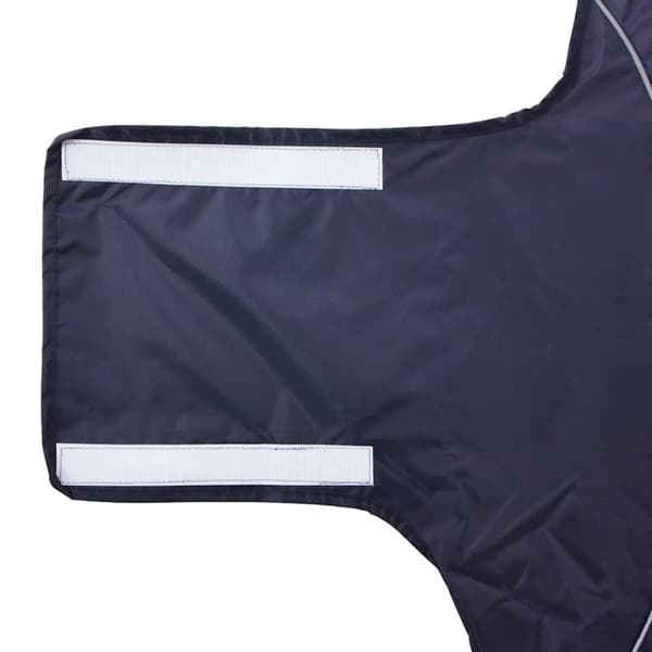 vidaXL Hunde regnfrakk med refleksstrimler polyester marineblå 4XL