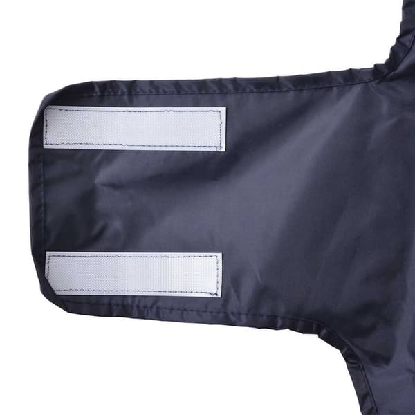vidaXL Hunde regnfrakk med refleksstrimler polyester marineblå S