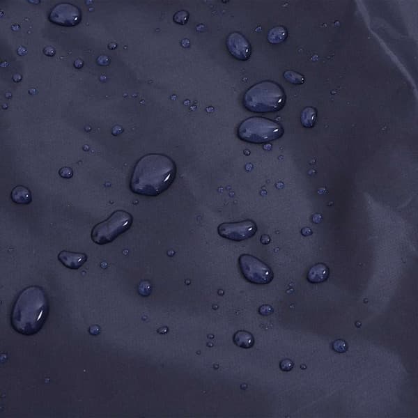 vidaXL Hunderegnfrakke med refleksstriber polyester 2XL marineblå
