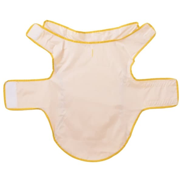 vidaXL Hunderegnfrakke med refleksstriber polyester XL gul