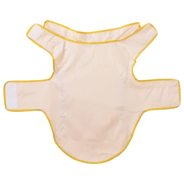 vidaXL Hunde regnfrakk med refleksstrimler polyester gul L