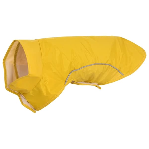vidaXL Hunderegnfrakke med refleksstriber polyester XS gul