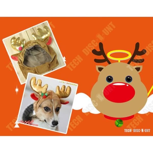 TD® Renhatt för Hund Katt Jul Klänning Kostym Cosplay Husdjurshuva Pannband Keps Roliga pannband