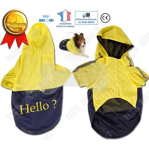 TD® Vattentät Vinterkappa Hund Husdjur Varm Vattentät Fleece Vadderad Quiltad Reflex Vindtät