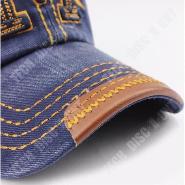 TD® Vintage baseballkeps passar huvudomkrets 55-60 cm unisex basebollkeps broderad bokstav M