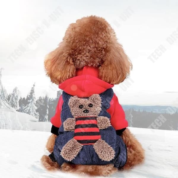 TD® Teddykläder Höst- och vinterkläder Fyrbensrock Tjockare Designad för små och medelstora hundar