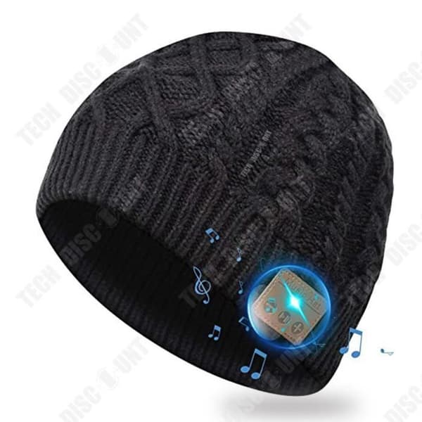 TD® Förtjockad och sammets bluetooth-hatt utomhussport musikpersonlighet ridhatt lyssnar sång cha