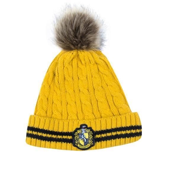 Bonnet pompon - Harry Potter - Hufflepuff - Gul - Officiell licens - Trendig accessoar