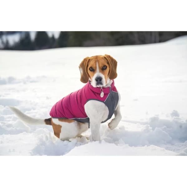 Vändbar dunjacka - Red Dingo - 25 cm - Vattentät - Rosa och lila - Neopren och fleece