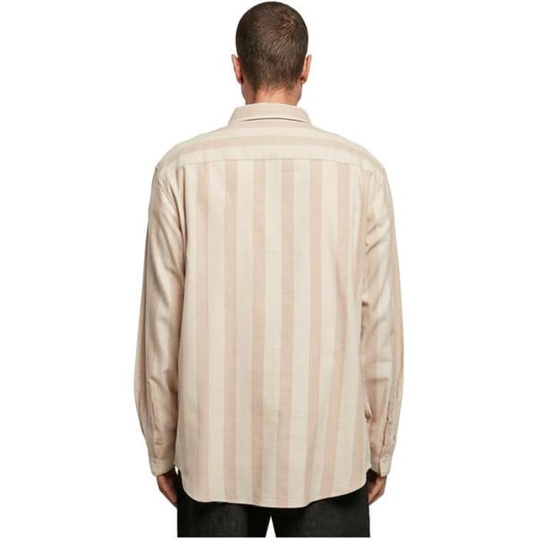 Urban Classics Randig skjorta - beige - S