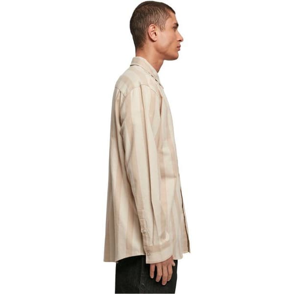 Urban Classics Randig skjorta - beige - S