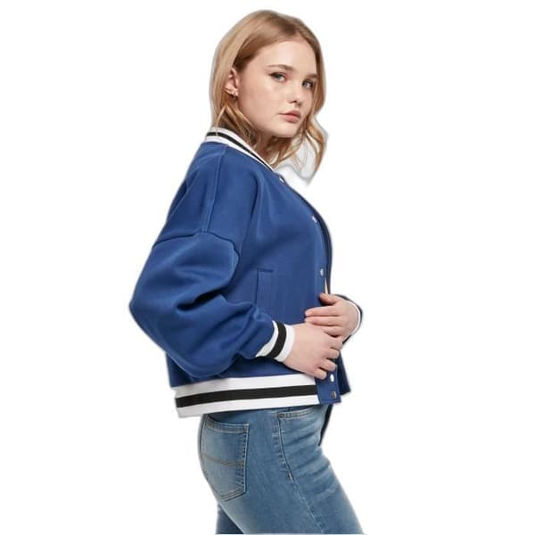 Urban Classics College oversized jacka för kvinnor - blå - S