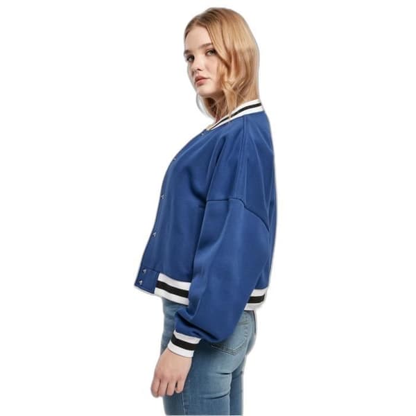 Urban Classics College oversized jacka för kvinnor - blå - S