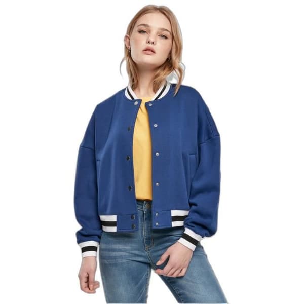 Urban Classics College oversized jacka för kvinnor - blå - S