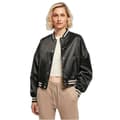 Miniatyrbild 1 av 4: Urban Classics College Damjacka i Oversized Satin Cropped - Svart - L