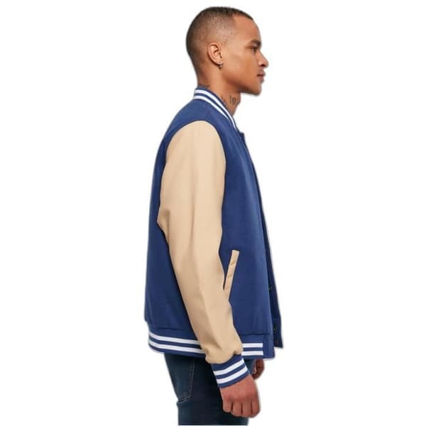Urban Classics Big U Collegejacka - blå - S