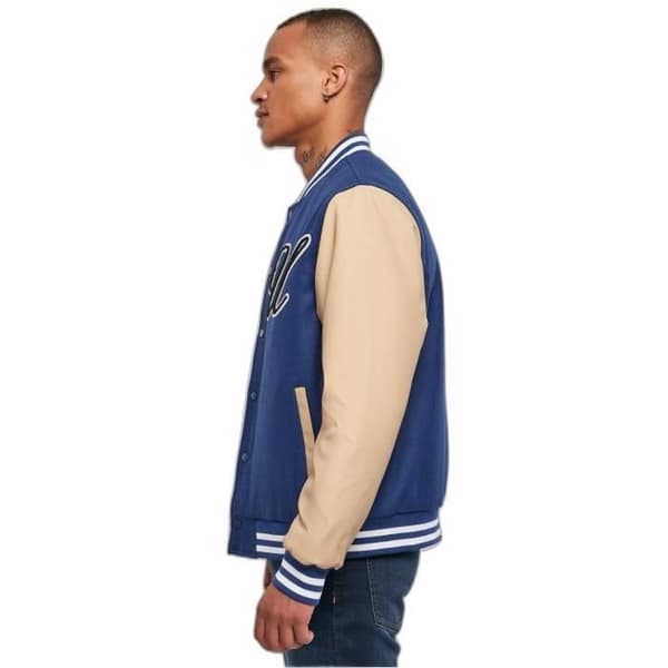 Urban Classics Big U Collegejacka - blå - S