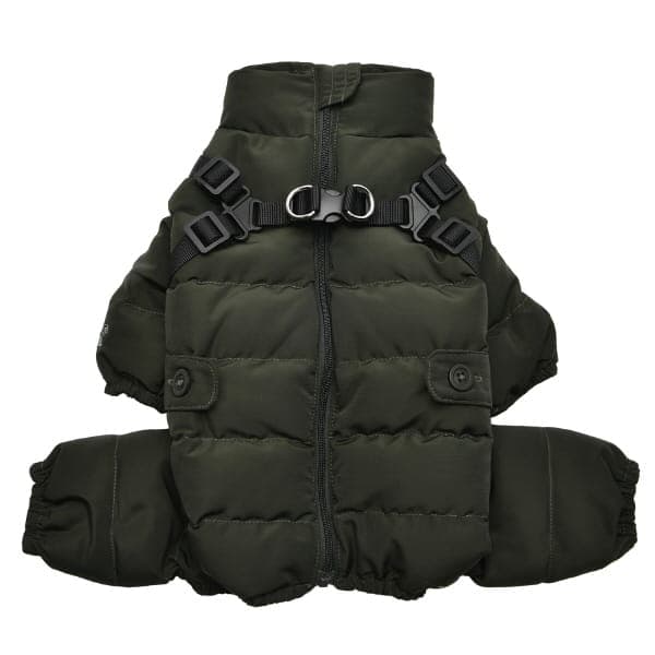PUPPIA Khaki M mjuk vinterjumpsuit