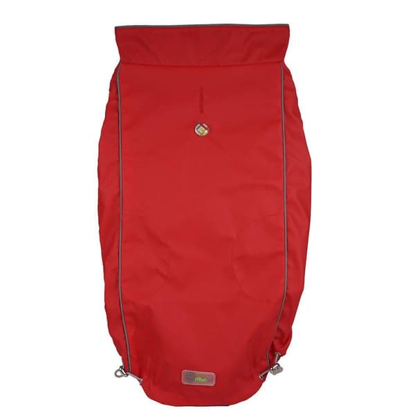 Canada Pooch Go Fresh Pet - Vendbar regnjakke Scarlet Red L 46cm