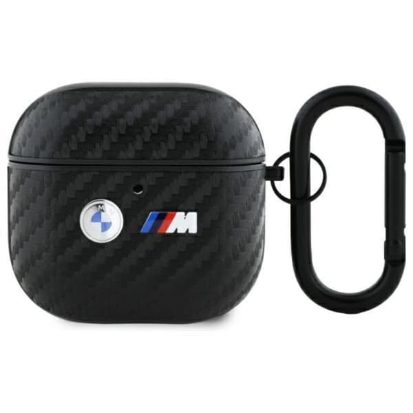 BMW Carbon Double Metal Logo - Case for AirPods 4 (black)