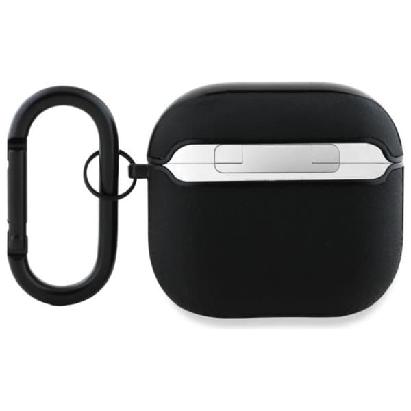 BMWGenuineLeatherSilverLogo-CaseforAirPods4(black)
