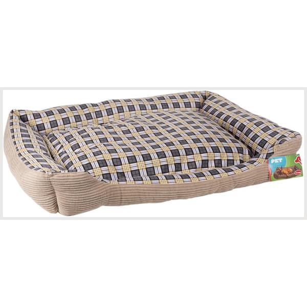 Pehmeä sänkysohva koiralle 90 x 70 x 20 cm, koko XL (beige)