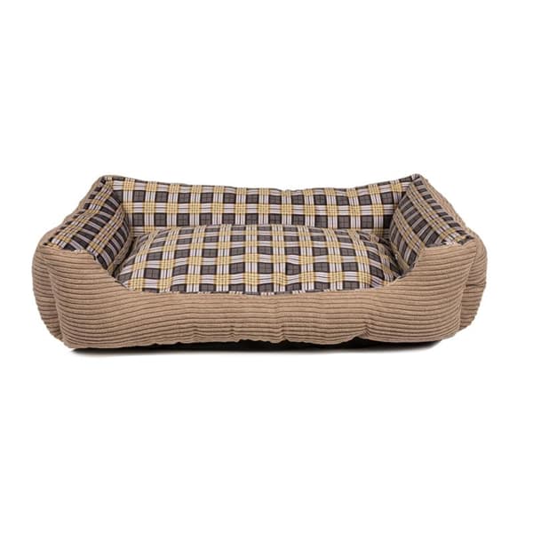 Pehmeä sänkysohva koiralle 75 x 58 x 19 cm. L (beige)