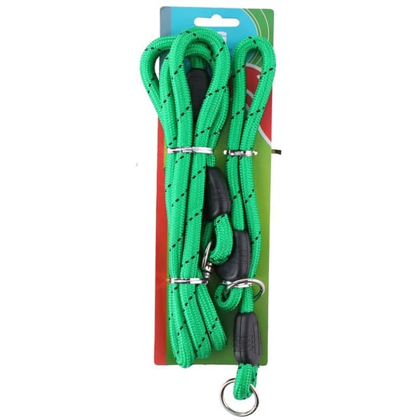 150 cm talutushihna + 45 cm kaulus (vihreä)